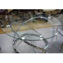 Стол журнальный SIGNAL EOS B прозрачный/хром